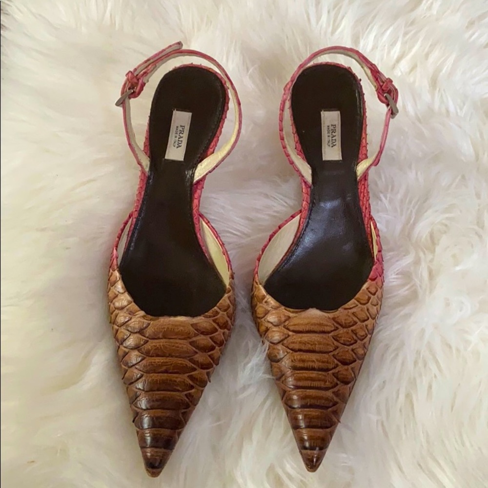 Prada Snakeskin heels